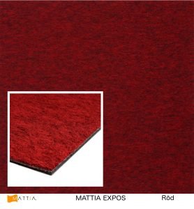 Textilplatta Mattia Expos Röd